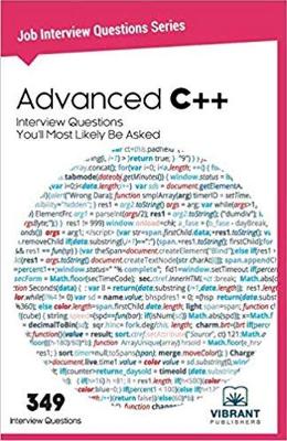 Book cover for Advanced C++ Interview Questions You'll Most Likely Be Asked