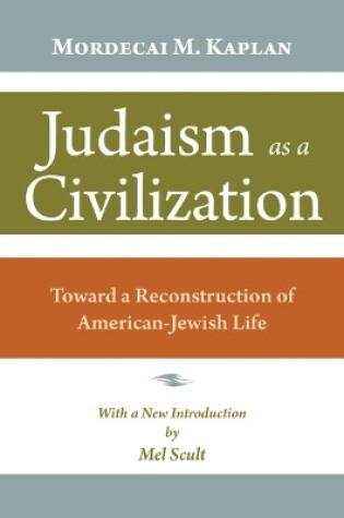 Cover of Judaism as a Civilization