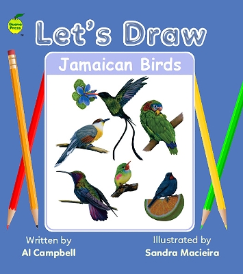 Book cover for Let's Draw Jamaican Birds