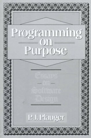 Cover of Programming on Purpose