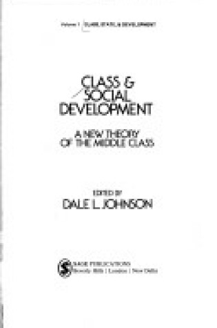 Cover of Class and Social Development