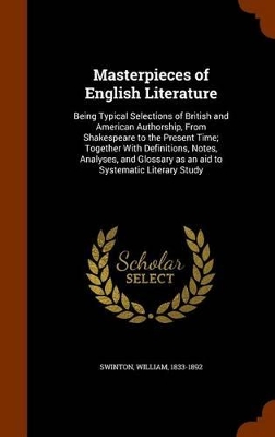 Book cover for Masterpieces of English Literature