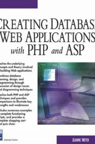 Cover of Creating Database Web Applications with PHP and ASP