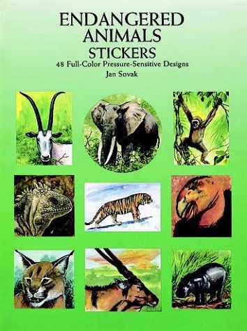 Book cover for Endangered Animals Stickers