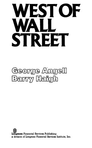 Book cover for West of Wall Street