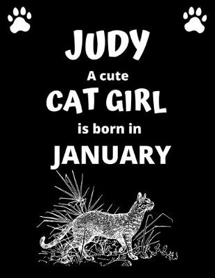 Book cover for JUDY a cute cat girl is born in January