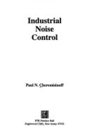 Cover of Industrial Noise Control