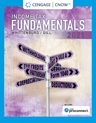 Book cover for Cnowv2 for Whittenburg/Altus-Buller/Gill's Income Tax Fundamentals 2021, 1 Term Printed Access Card