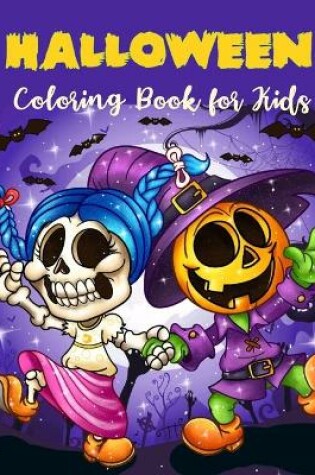 Cover of Halloween Coloring Book For Kids