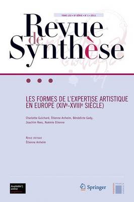 Cover of Les Formes de L'expertise Artistique en Europe (Xive-Xviiie Siecle)
