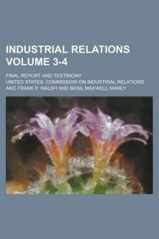 Cover of Industrial Relations; Final Report and Testimony Volume 3-4