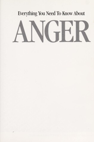 Cover of Everything ... Anger