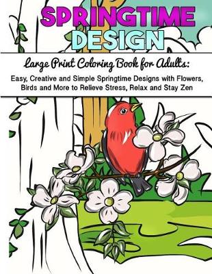 Book cover for Large Print Coloring Book for Adults