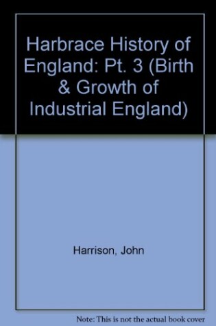 Cover of Harbrace History of England