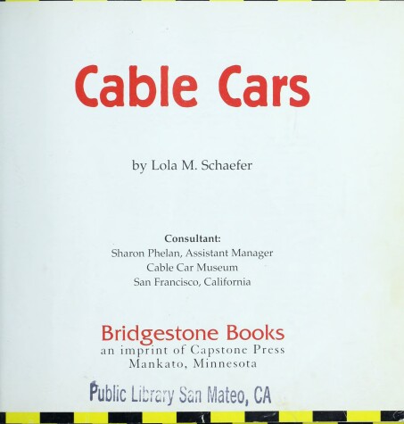 Cover of Cable Cars