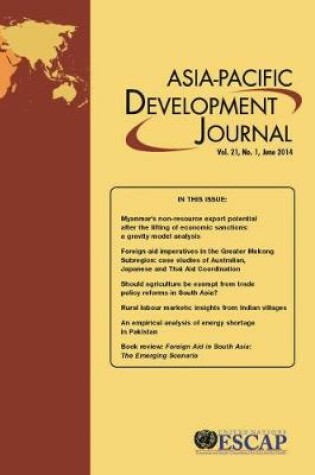 Cover of Asia-Pacific Development Journal, June 2014