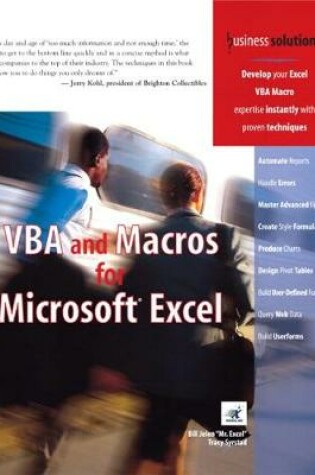 Cover of VBA and Macros for Microsoft Excel