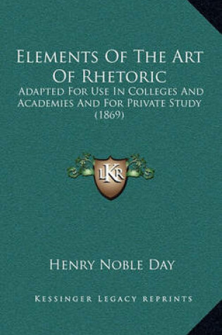 Cover of Elements of the Art of Rhetoric