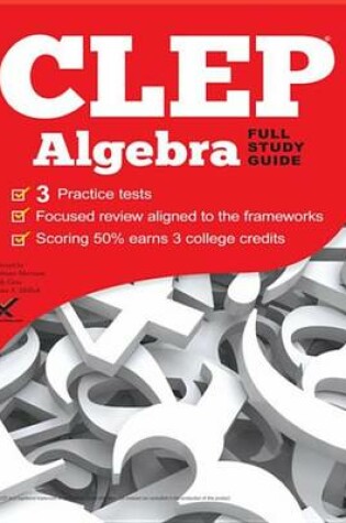 Cover of CLEP Algebra 2017