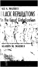 Cover of Black Reparations in the Era of Globalization