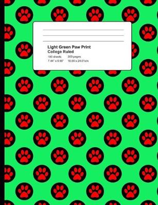 Book cover for Light Green Paw Print