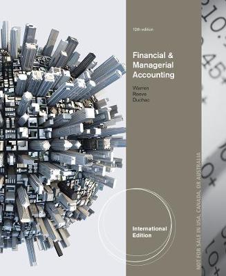 Book cover for Financial & Managerial Accounting, International Edition