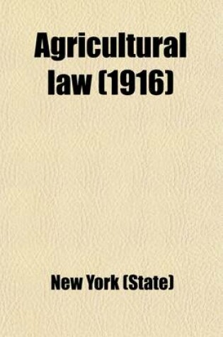 Cover of Agricultural Law