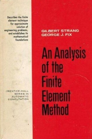 Cover of Analysis of the Finite Elements Method