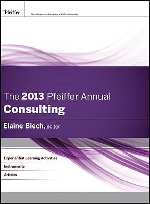 Book cover for The 2013 Pfeiffer Annual