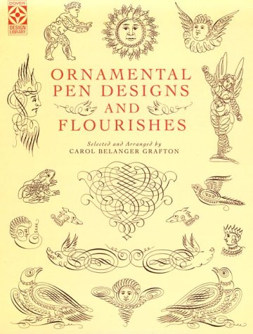 Book cover for Ornamental Pen Designs and Flourishes