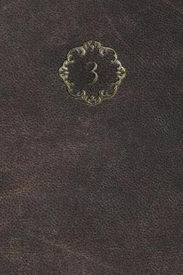 Cover of Monogram "3" Blank Book