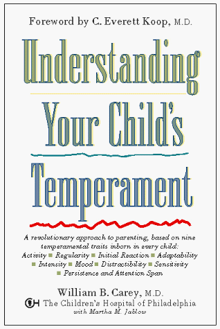 Book cover for Understanding Your Child's Temperament