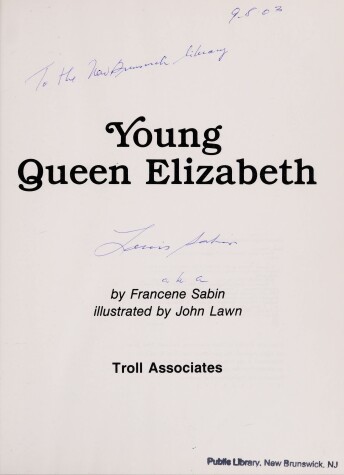 Book cover for Young Queen Elizabeth