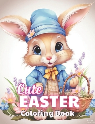 Book cover for Cute Easter Coloring Book for Kids