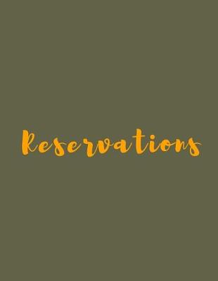 Book cover for Reservations