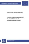 Book cover for Die Einpersonengesellschaft Im Deutschen Und Im Kolumbianischen Recht