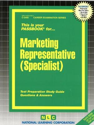 Book cover for Marketing Representative (Specialist)