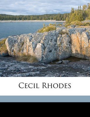 Book cover for Cecil Rhodes