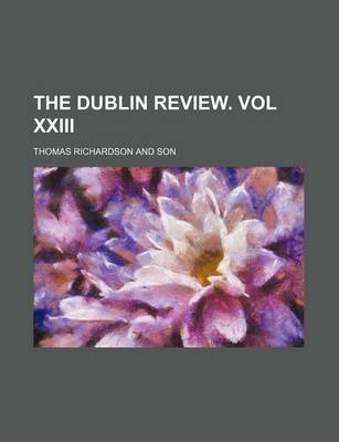 Book cover for The Dublin Review. Vol XXIII