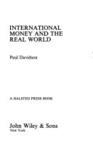 Cover of Davidson: *International* Money & the RE