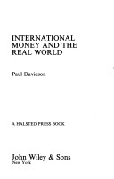 Book cover for Davidson: *International* Money & the RE