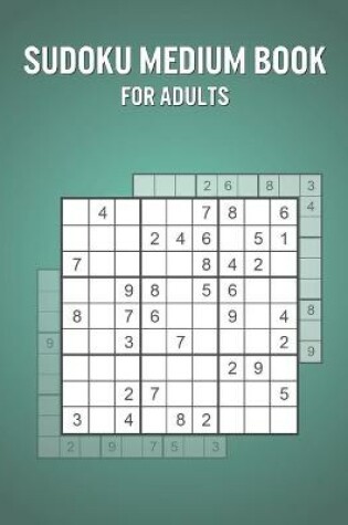Cover of Sudoku Medium Book For Adults