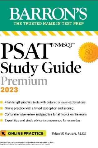 Cover of PSAT/NMSQT Study Guide, 2023: 4 Practice Tests + Comprehensive Review + Online Practice