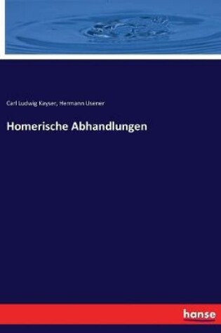 Cover of Homerische Abhandlungen