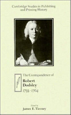 Book cover for The Correspondence of Robert Dodsley