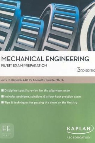 Cover of Mechanical Engineering FE/EIT Exam Prep