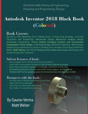 Cover of Autodesk Inventor 2018 Black Book (Colored)