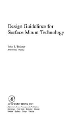 Cover of Design Guidelines for Surface Mount Technology