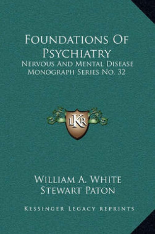 Cover of Foundations of Psychiatry