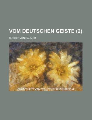 Book cover for Vom Deutschen Geiste (2)